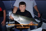 Striper fishing guide service